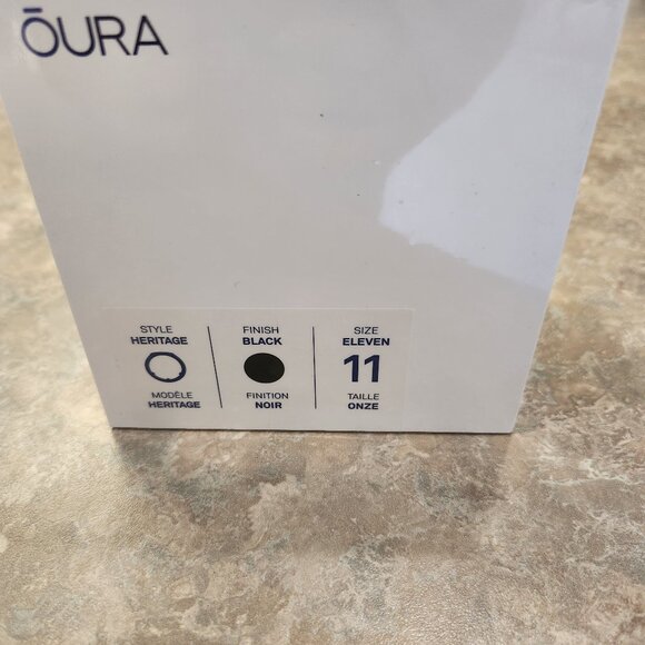 Oura Ring Activity Tracker Gen 3 Heritage Black Size 11 (New/Sealed in box) - Picture 1 of 4